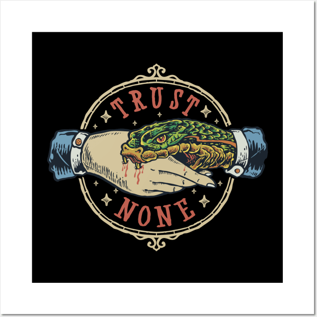 Trust No one - Snake Wall Art by Obey Yourself Now